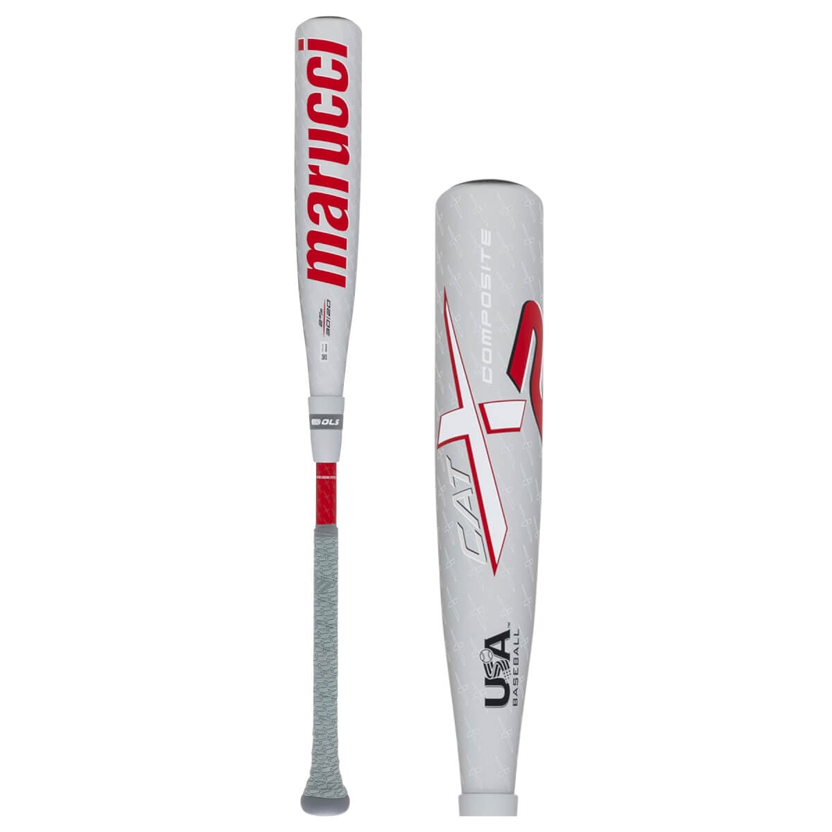 Black and grey Marucci CATX2 Composite -10 USA baseball bat product photo
